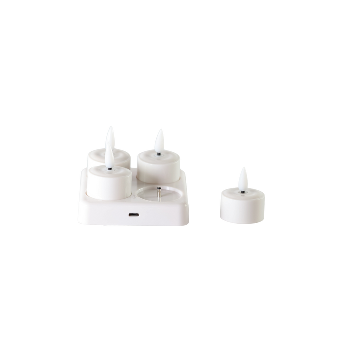 LED Fyrfadslys, Genopladelig