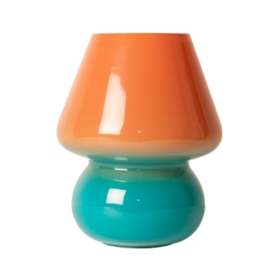 Lampe Joyful Ombre 19xØ15cm Orange/Blå