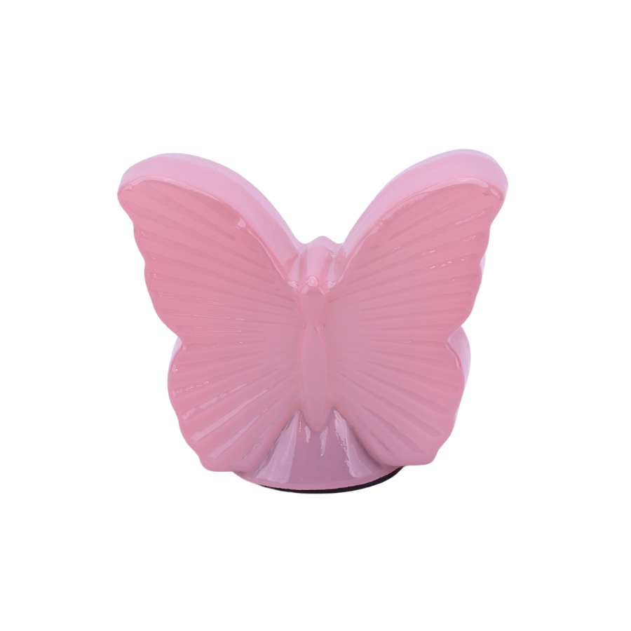 Lampe Sommerfugl m. LED Rosa