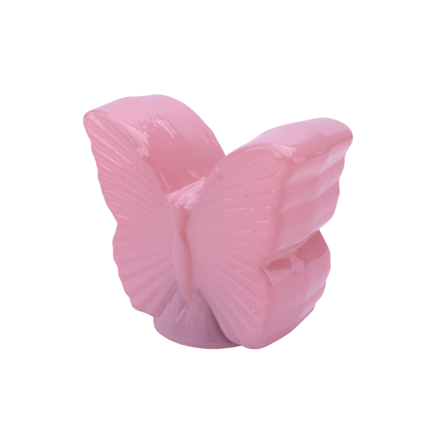 Lampe Sommerfugl m. LED Rosa