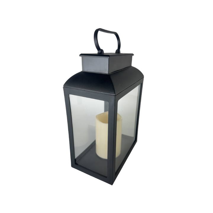 Lanterne med LED Lys (20x12,5x30cm)