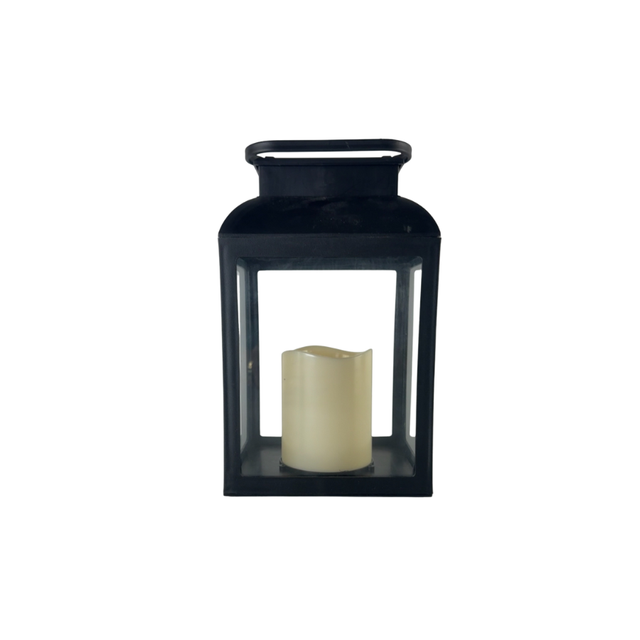 Lanterne med LED Lys (15x12,2x25cm)