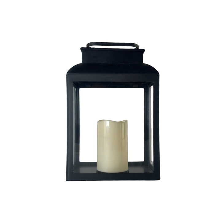 Lanterne med LED Lys (20x12,5x30cm)