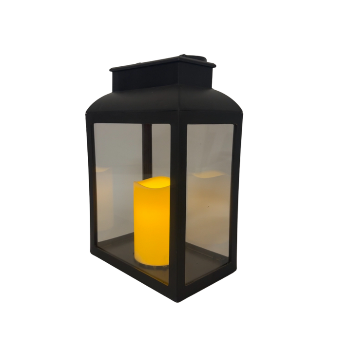Lanterne med LED Lys (20x12,5x30cm)