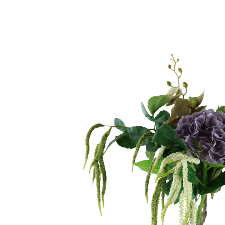 Evighedsbuket Lilla Natur m. Protea og Hortensia