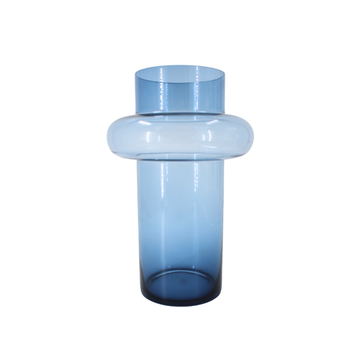 Lyngby - Tube Vase i Dark Blue (H:30cm)