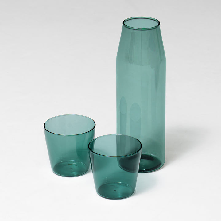 MILK Karaffel + 2 stk Glas Aqua
