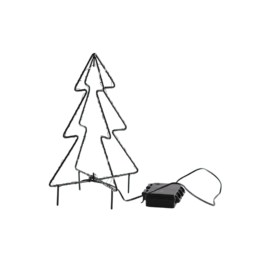 Metal Juletræ 50 LED (25cm)