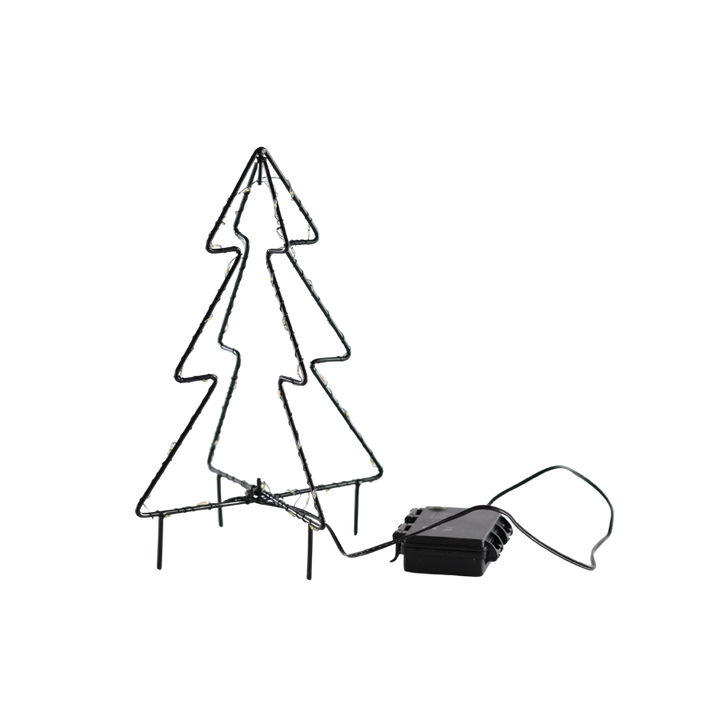 Metal Juletræ 50 LED (25cm)