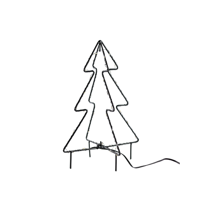 Metal Juletræ 50 LED (25cm)