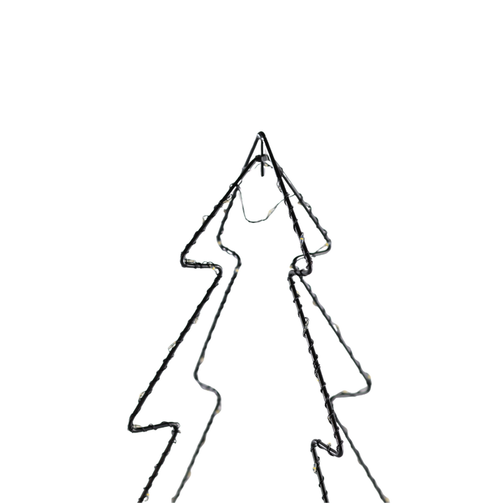 Metal Juletræ m. 70 LED (35cm)
