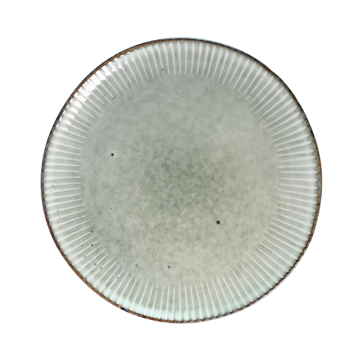 6 stk. Keramik Middagstallerkener BRUCE i Grå (Ø27cm)