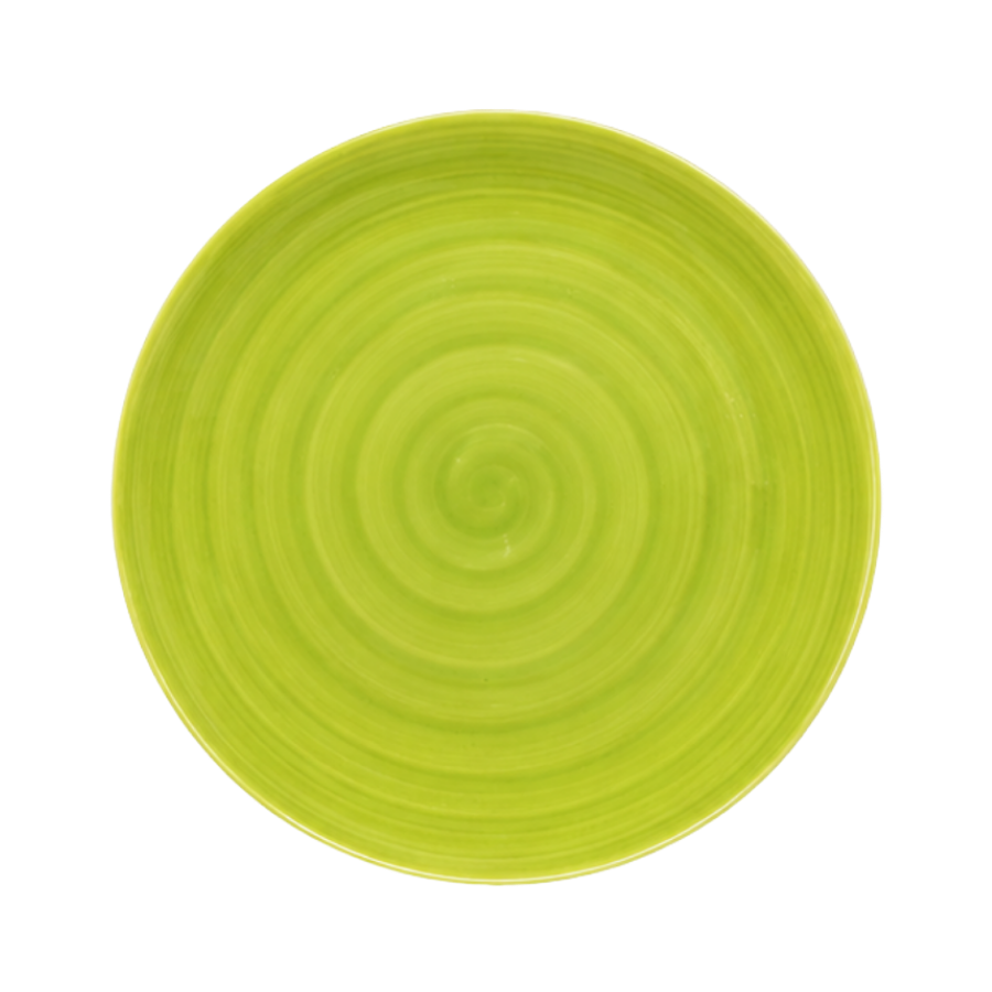 6 stk. Middagstallerkener i Grøn (Ø28cm)