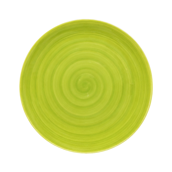 6 stk. Middagstallerkener i Grøn (Ø28cm)