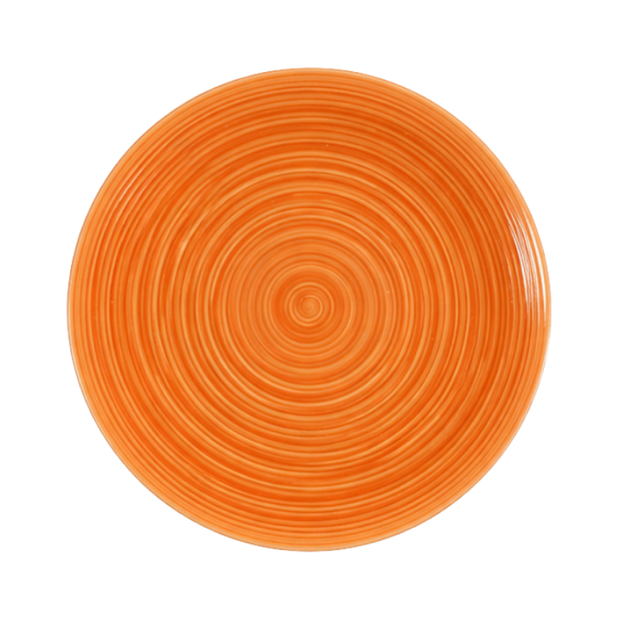 6 stk. Middagstallerkener i Orange (Ø28cm)
