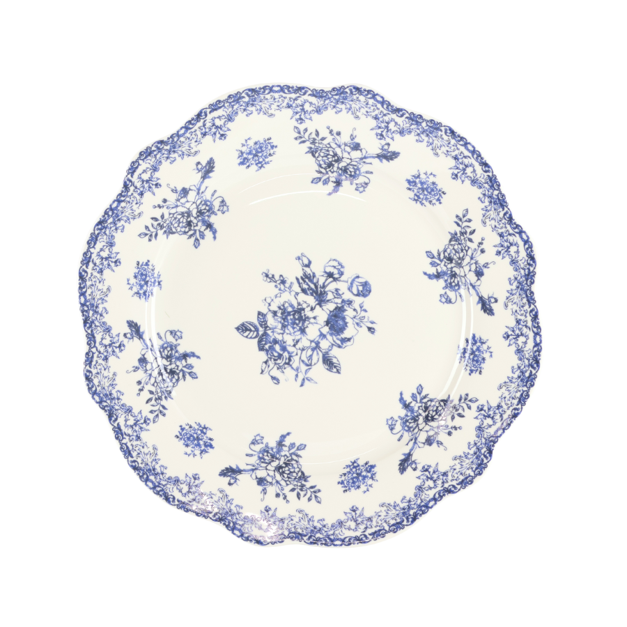 6 stk. Middagstallerkener DINNA i Blå (Ø27x2,2 cm)