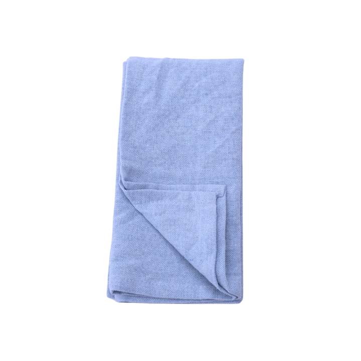Stofserviet m. Broderet Dansk flag( 40x40cm) Blå