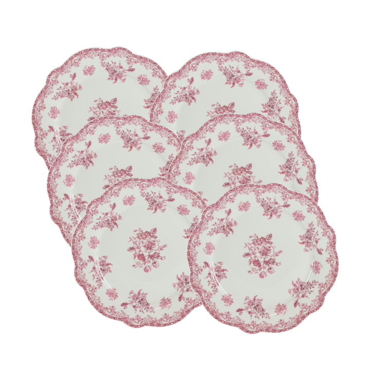 6 stk. Middagstallerkener DINNA i Bordeaux (Ø27x2,2 cm)