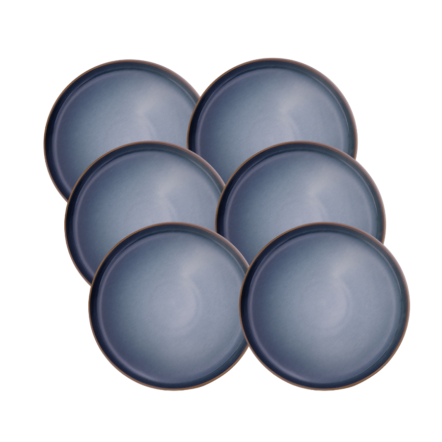 6 stk. Middagstallerkener DAGNY i Blå (Ø26cm)