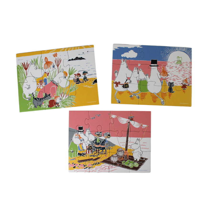Moomin Puslespil 3 stk.
