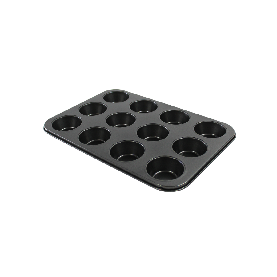 Muffinform til 12 muffins (38,5x27x3cm) Mørkegrå