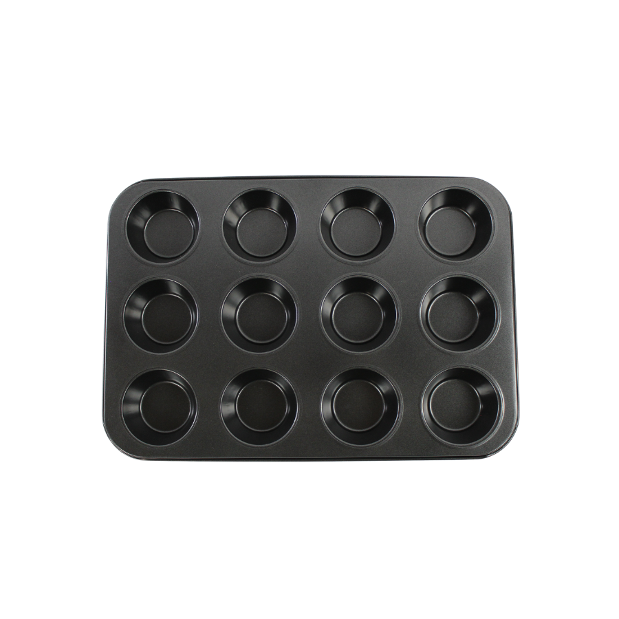 Muffinform til 12 muffins (38,5x27x3cm) Mørkegrå