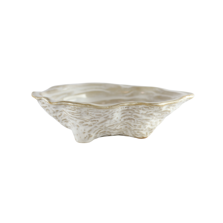 Musling Skål i Keramik METIN (23x16x6,6cm) Beige