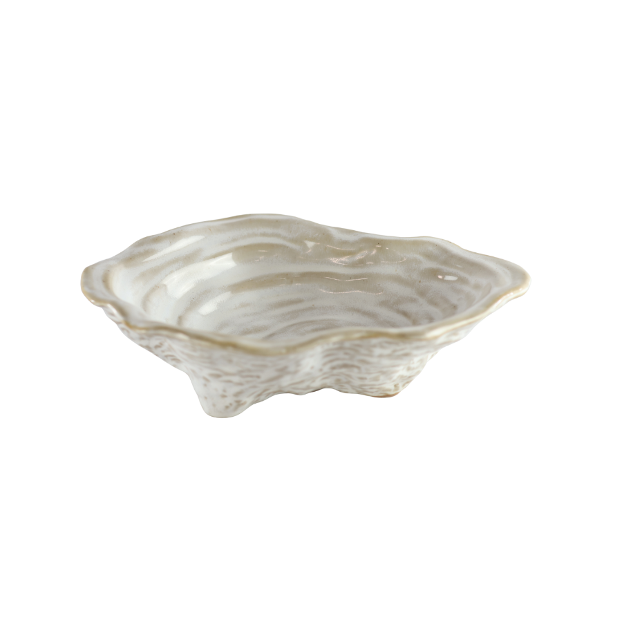 Musling Skål i Keramik METIN (23x16x6,6cm) Beige