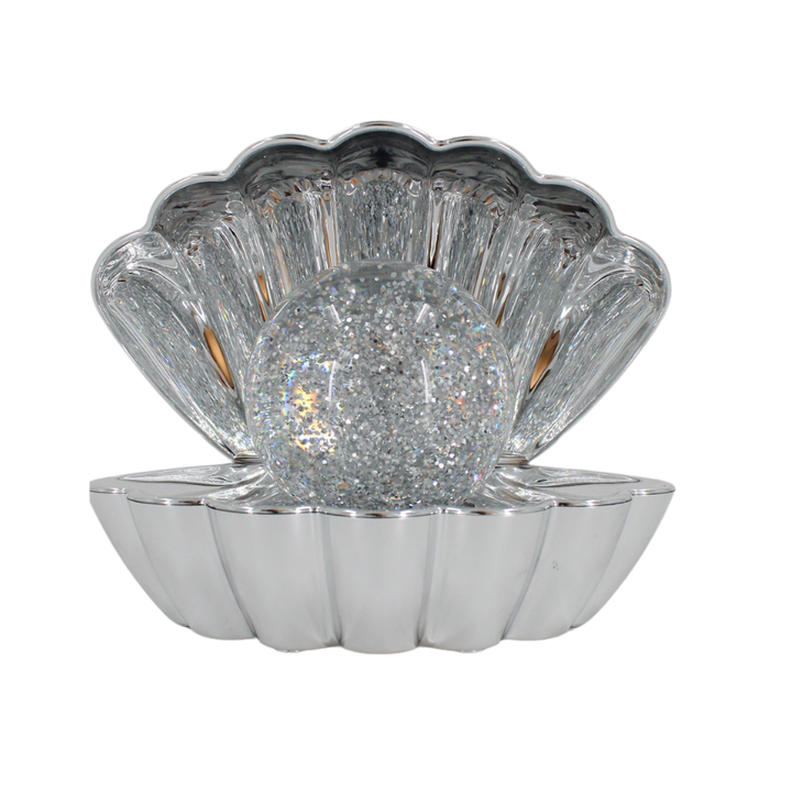 Muslingskal Lampe. 3xAAA baterier (excl) og USB