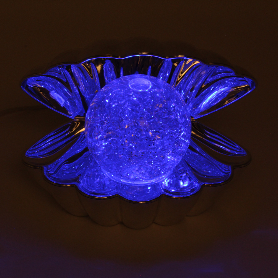Muslingskal Lampe. 3xAAA baterier (excl) og USB