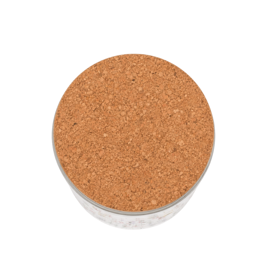 Opbevaringsglas m blomst MIAN (700ml)