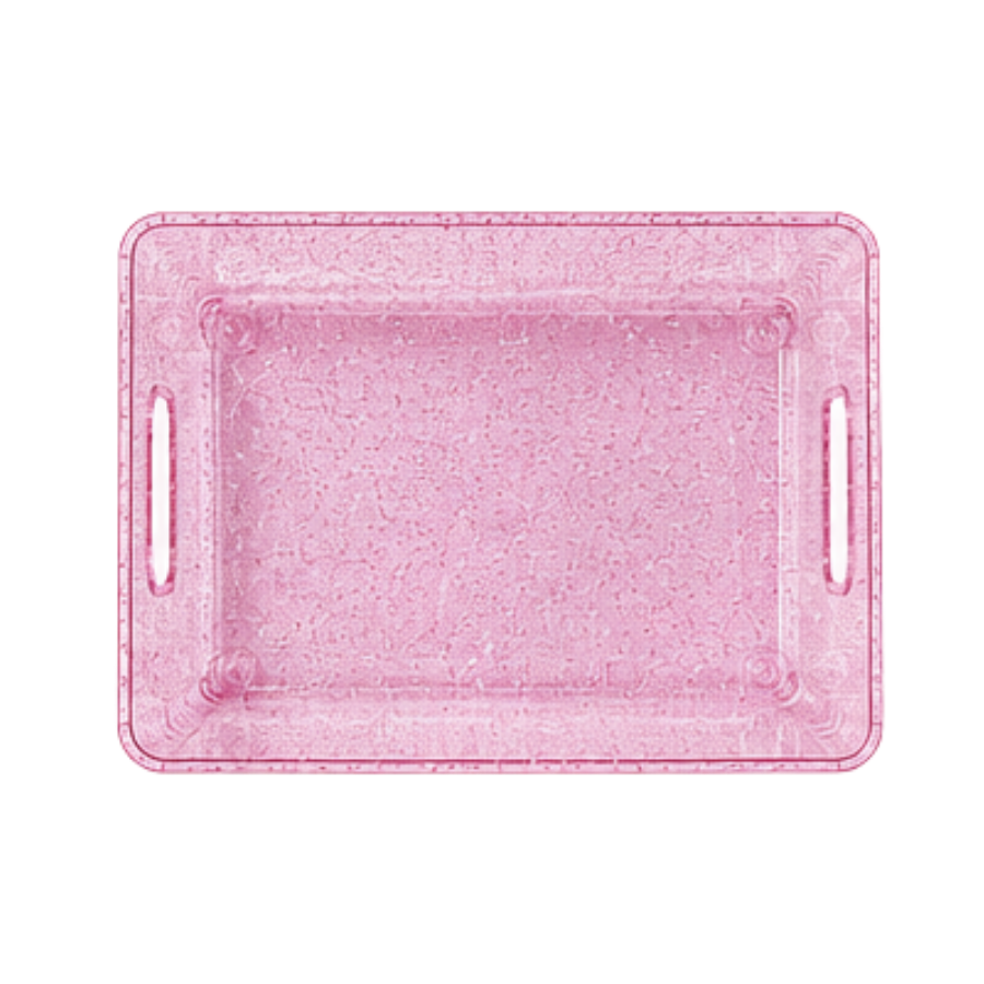 Opbevaringskasse Glitter 29x20,5x15,7cm Pink