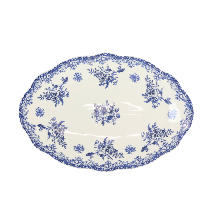 Oval Fad DINNA (30,6x21x2,4 cm) Blå