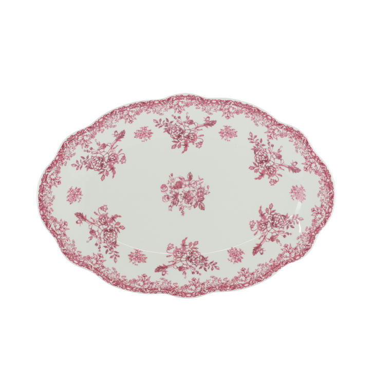 Oval Fad DINNA (30,6x21x2,4 cm) Bordeaux