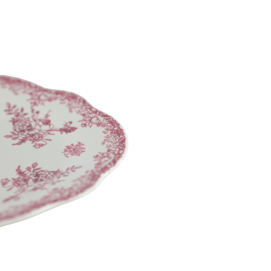 Oval Fad DINNA (30,6x21x2,4 cm) Bordeaux