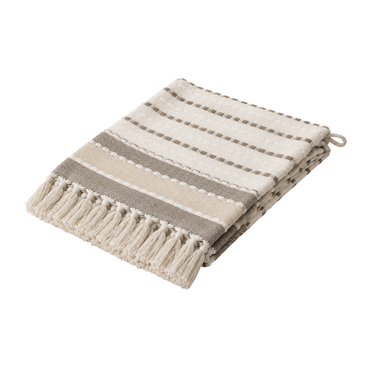 Plaid Bomuld Natur/Beige 130x170cm
