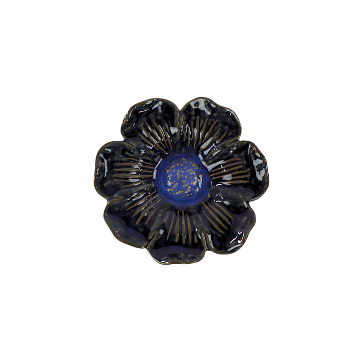 Skål DARIA i Blomst Design Blå (Ø10x3cm)