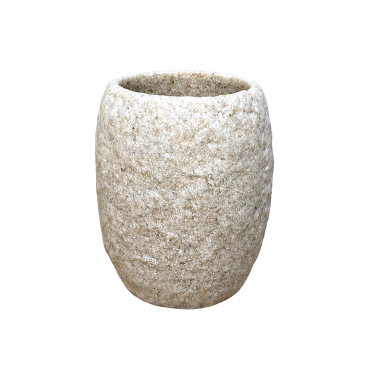 Tandkrus DENUK  (Ø7,5x9cm) Sandsten Farve
