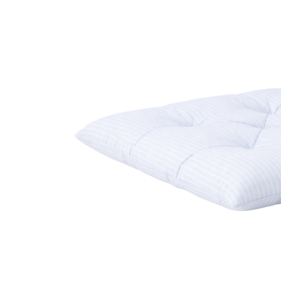 Sædehynde Lyseblå og Hvid Stribe (38x38cm)