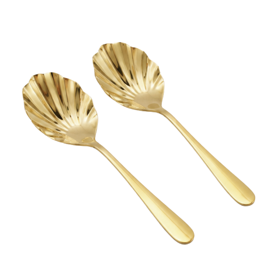 Salatbestik i Guld CADEN 2 dele
