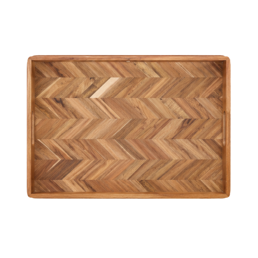Serveringsbakke i Sildeben 48x35,5cm Akacie