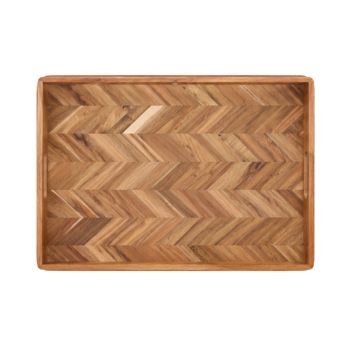 Serveringsbakke i Sildeben 48x35,5cm Akacie