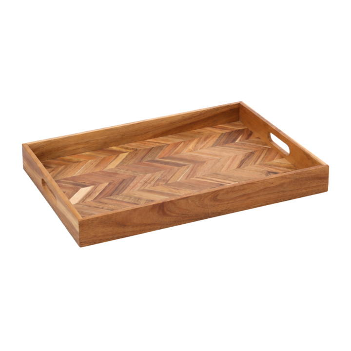Serveringsbakke i Sildeben 48x35,5cm Akacie