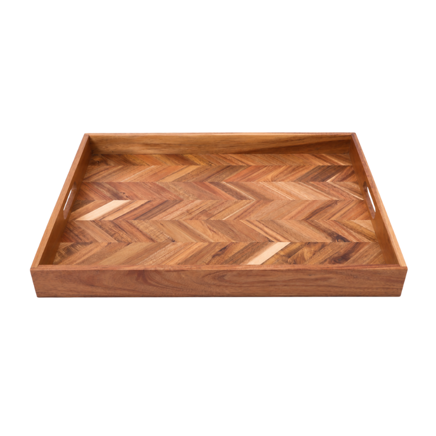 Serveringsbakke i Sildeben 48x35,5cm Akacie