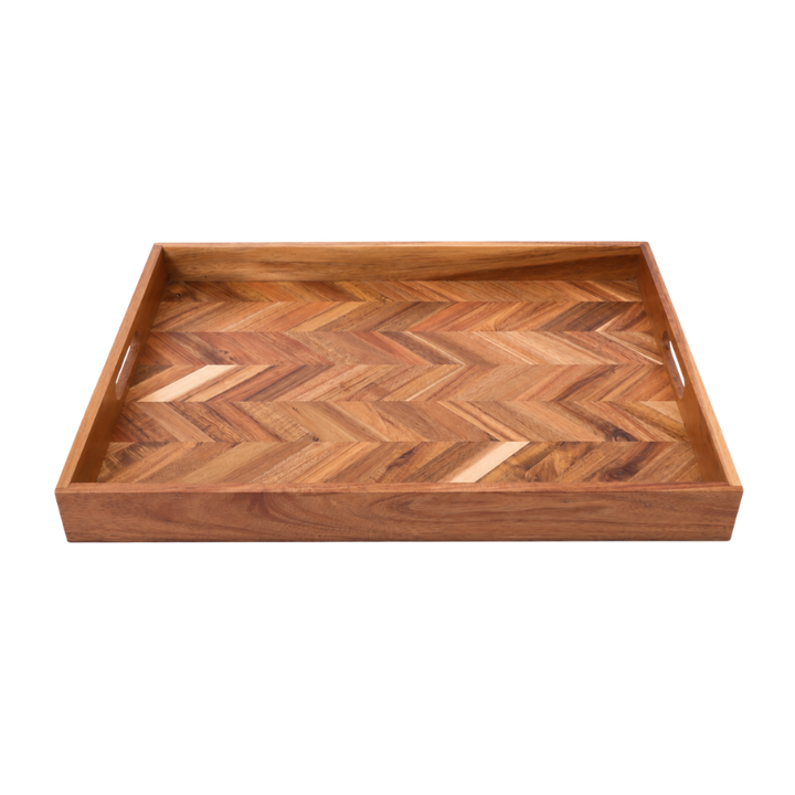 Serveringsbakke i Sildeben 48x35,5cm Akacie