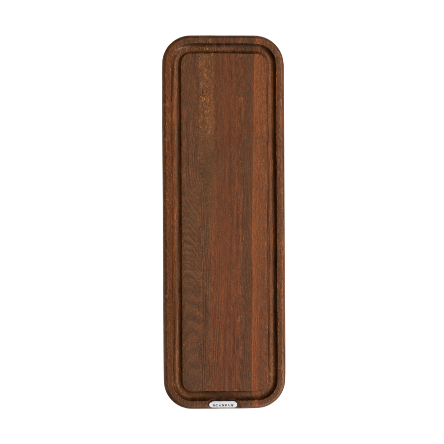 Serveringsbræt SCANPAN 20x58,5cm Carbonfarvet Asketræ