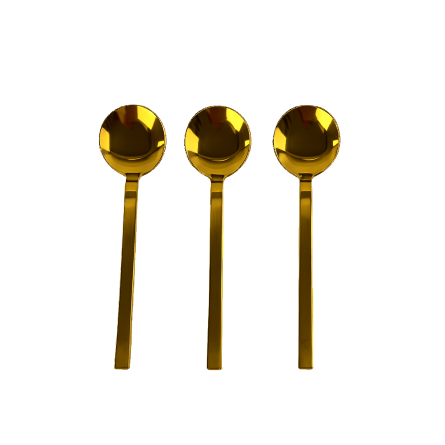 Serveringsske CLARE (3pcs) Guld