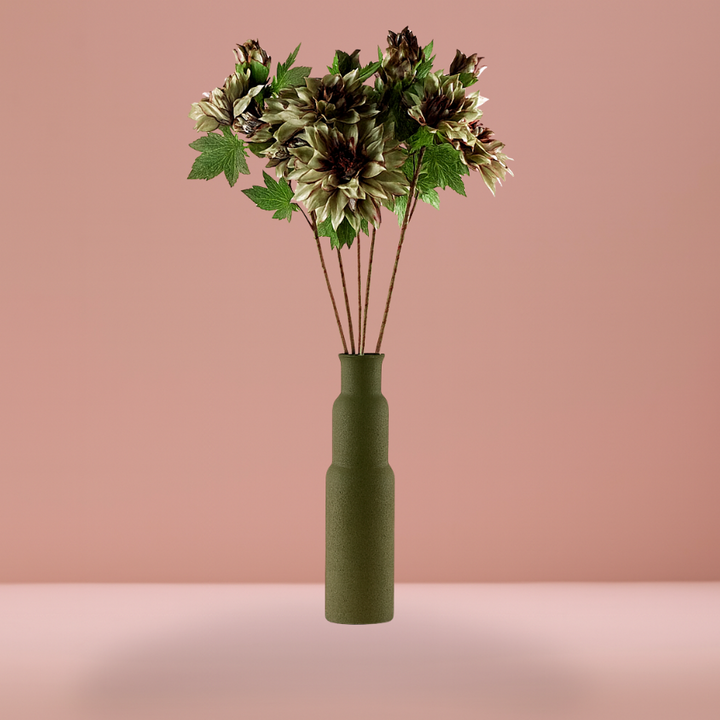 Evighedsbuket Dahlia i Lysegrøn (H64cm)
