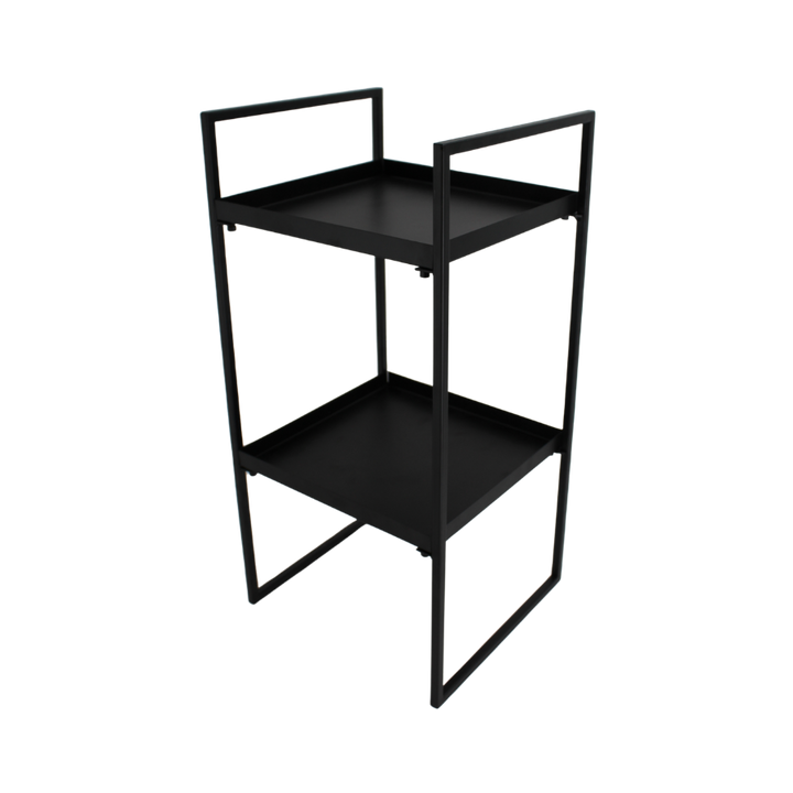 Sidebord BAZTIAN i Mat Sort (27x25,5x60cm)