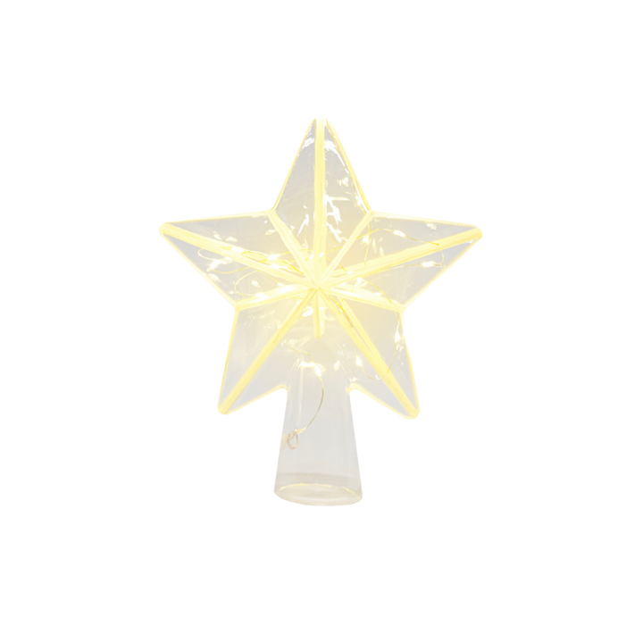 Sirius - Agnes Juletræsstjerne 20 LED Klar (18 x 6,5 x  22cm)